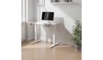 Koble Gino Mini Height Adjustable Desk in White available at Order For Me UK