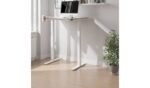 Koble Gino Mini Height Adjustable Desk in White available at Order For Me UK