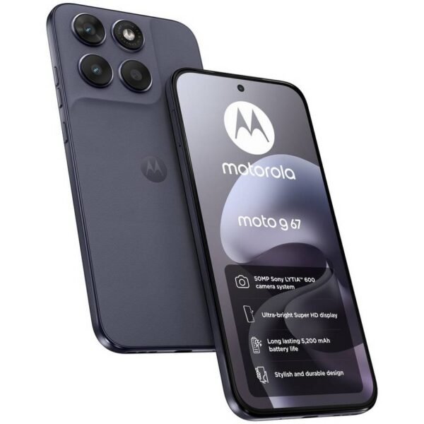 Motorola g67 5G 128GB AI Mobile Phone in Arctic Seal available at Order For Me UK