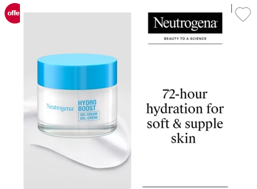 Neutrogena Hydro Boost Gel Cream Moisturiser for Dry Skin 50ml