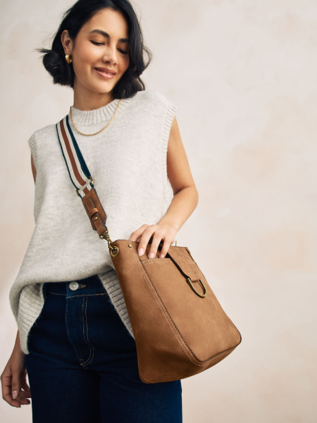 Beige Structured Handbag by Next UK