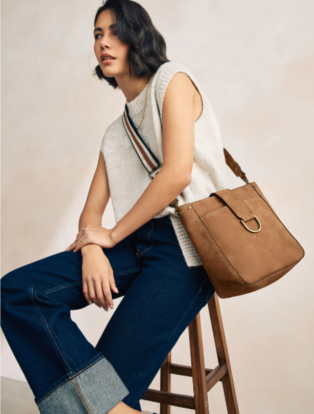 Beige Structured Handbag by Next UK