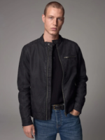 Black Faux Leather Biker Jacket by Next UK