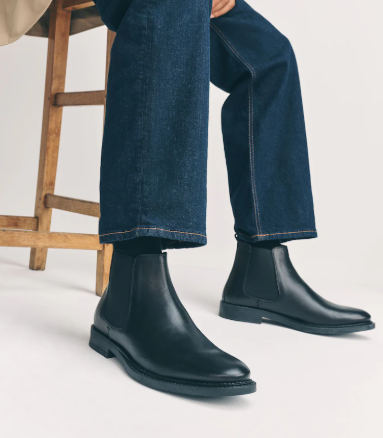 Next UK Black Leather Chelsea Boots