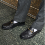 Black Leather Loafers by Next UK