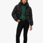 Black Lightweight Puffer Jacket by Next UK