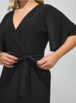 Black Midi Wrap Dress by Next UK