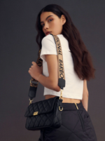 Black Quilted Shoulder Bag by Next UK