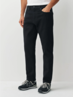 Next UK Black Straight Fit Motionflex Jeans