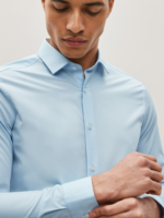 Blue Navy Regular Fit Easy Care Single Cuff Smart Shirt | Buy Next UK Shirts in Nigeria - Image 4