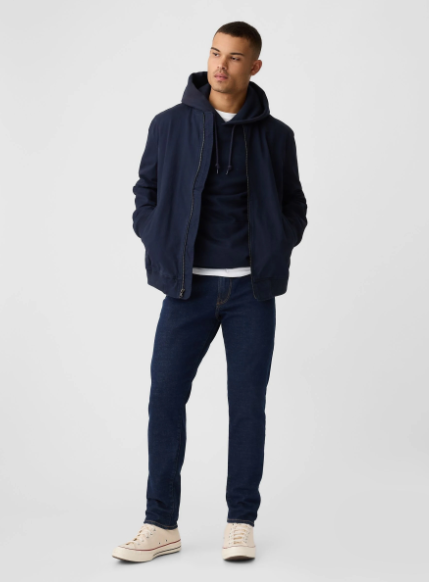 Dark Wash Tapered Fit Jeans by Next UK
