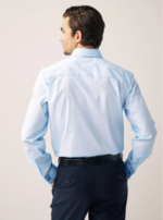 Light Blue Regular Fit Easy Care Single Cuff Smart Shirt by Next UK