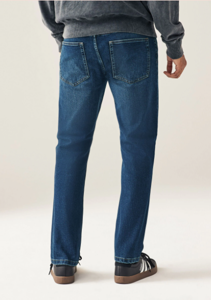 Next UK Mid Blue Slim Fit Classic Stretch Jeans