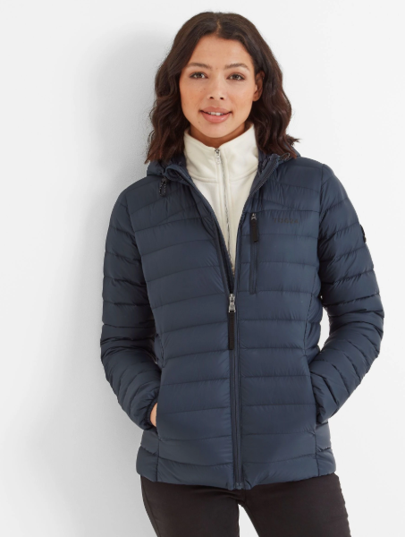 Navy Hooded Puffer Jacket by Next UK