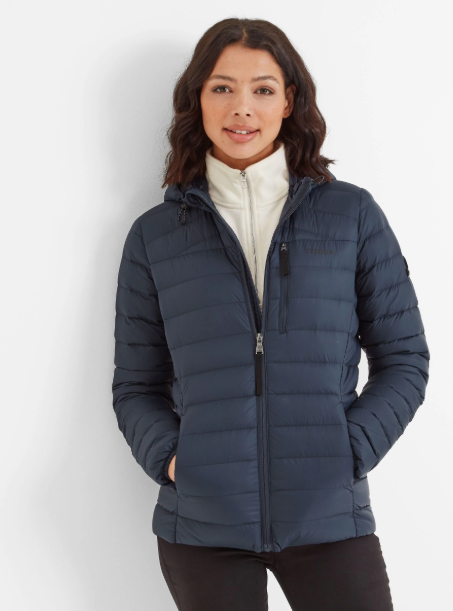 Navy Hooded Puffer Jacket by Next UK