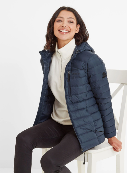 Navy Hooded Puffer Jacket by Next UK