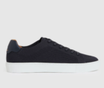 Navy Knit Lace-Up Trainers by Next UK
