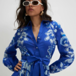Navy Long Sleeve Shirt Dress by Next UK