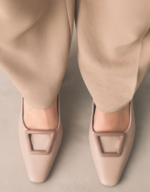 Nude Block Heel Court Shoes by Next UK
