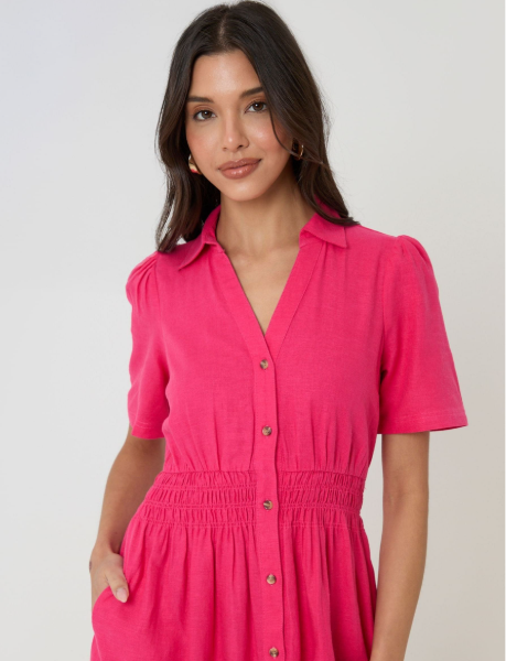 Pink Tiered Maxi Dress by Next UK