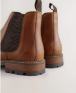 Tan Leather Chelsea Boots by Next UK