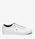 White Leather Trainers by Next UK