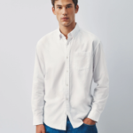 White Regular Fit Oxford Long Sleeve Shirt by Next UK