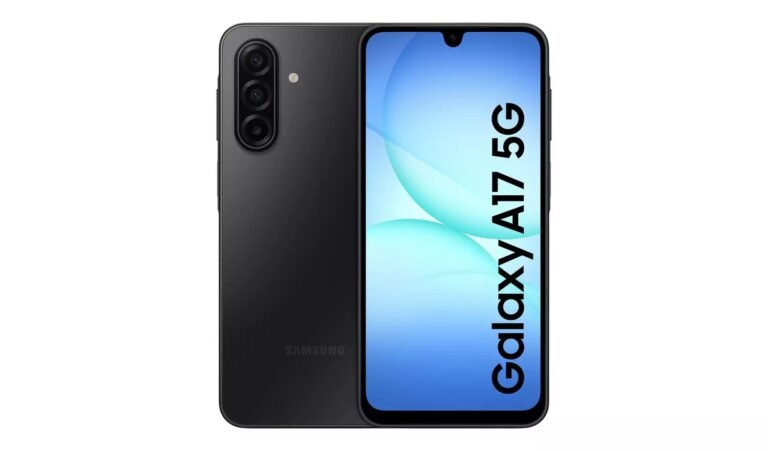 SIM Free Samsung Galaxy A17 5G 128GB AI Mobile Phone in Black available at Order For Me UK