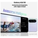 SIM Free Samsung Galaxy A36 5G 256GB AI Mobile Phone in Lime available at Order For Me UK