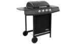 Walplus Gas BBQ Grill with 4 Burners in Black available at Order For Me UK