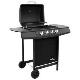 Walplus Gas BBQ Grill with 4 Burners in Black available at Order For Me UK