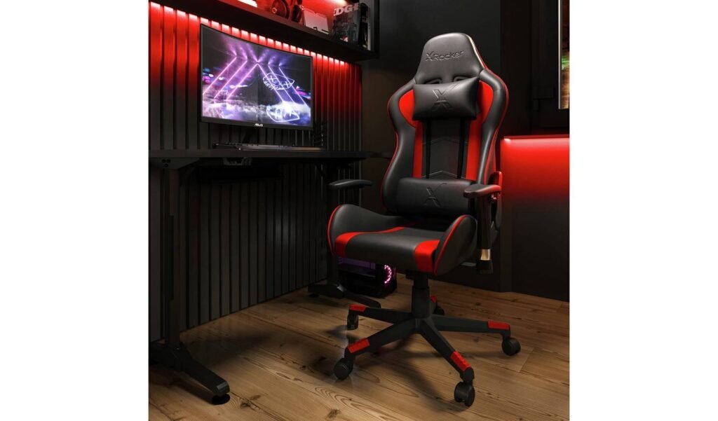 X Rocker Alpha eSports Office Gaming Chair in Red available at Order For Me UK