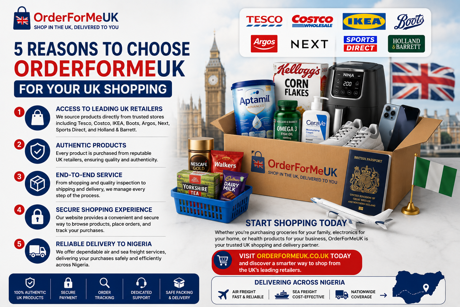 5 Reasons to Choose OrderForMeUK for Your UK Shopping